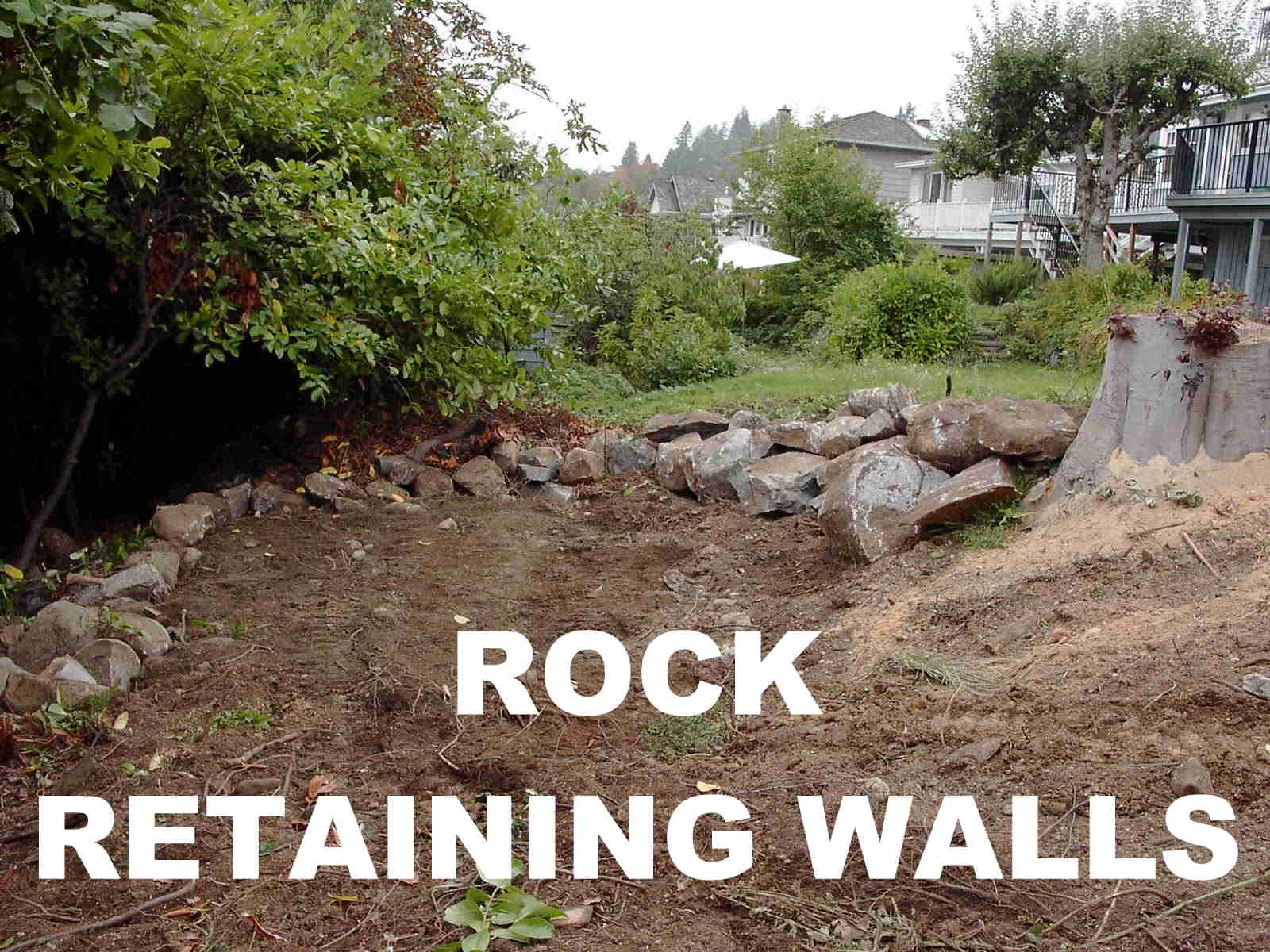 Rock Retaining Walls